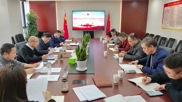 安徽迪威国际地产集团公司召开2021年度党委理论学习中心组第一次学习扩大会